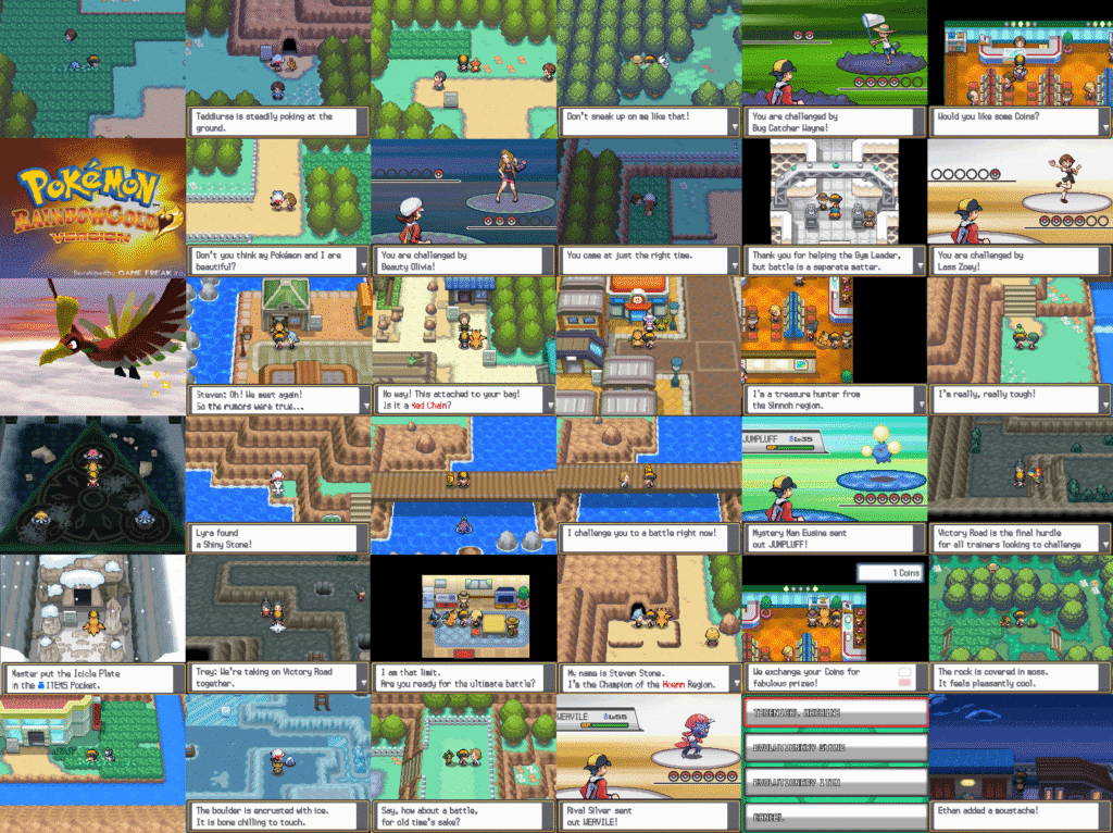 Pokemon Rainbow Gold Pokemon Rainbow Gold
